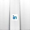 Monochrome LinkedIn icon